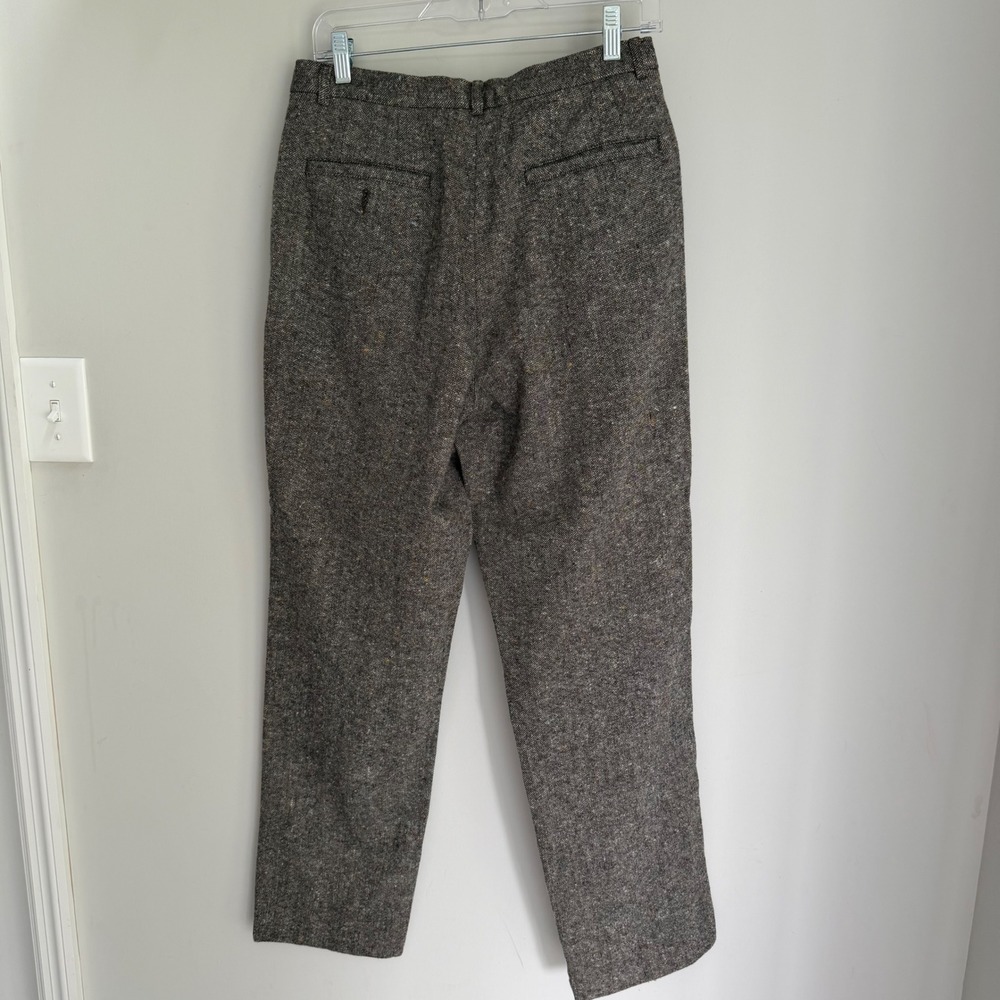 J. CREW Oarsman Vintage Donegal Tweed Wool Cashmere Pants 30X30 Flat Front - Picture 2 of 8